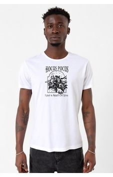 Hocus Pocus I Put A Spell On You Beyaz Erkek Bisikletyaka Tshirt 001 Hocus Pocus I Put A Spell On You Beyaz Erkek Bisikletyaka Tshirt 001