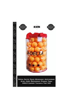 Delux Serisi Oyun Aksesuarı Antrenman Aracı Hobi Malzemesi Pinpon Topu 100lü Çantalı Turuncu Tmt 345 Delux Serisi Oyun Aksesuarı Antrenman Aracı Hobi Malzemesi Pinpon Topu 100lü Çantalı Turuncu Tmt 345