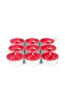 50'li Mini Yuvarlak Tealight Kırmızı Mum Beyaz 50'li Mini Yuvarlak Tealight Kırmızı Mum Beyaz