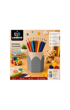 Kurşun Kalem Tasarımlı Renkli Masaüstü Düzenleyici 3d Baskı Çocuklar İçin Eğlenceli Masaüstü Organizer Gri Kurşun Kalem Tasarımlı Renkli Masaüstü Düzenleyici 3d Baskı Çocuklar İçin Eğlenceli Masaüstü Organizer Gri