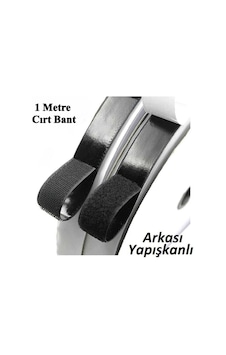 1 Metre Arkası Yapışkanlı Siyah Cırt Cırtlı Bant Amerikan Fermuar 1 Metre Arkası Yapışkanlı Siyah Cırt Cırtlı Bant Amerikan Fermuar