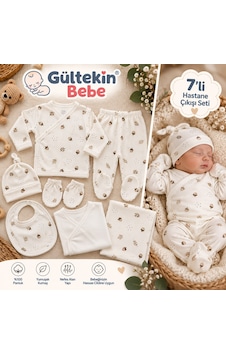 Babymed Fındık Desenli 7 Li Hastane Çıkışı -ba166306 - Beyaz Babymed Fındık Desenli 7 Li Hastane Çıkışı -ba166306 - Beyaz