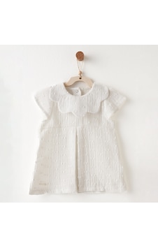 Andywawa Ac26644 Baby Chic Kız Bebek Elbise Ekru Ekru Andywawa Ac26644 Baby Chic Kız Bebek Elbise Ekru Ekru