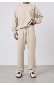 Erkek Respire Basic Baggy Eşofman Altı Bej