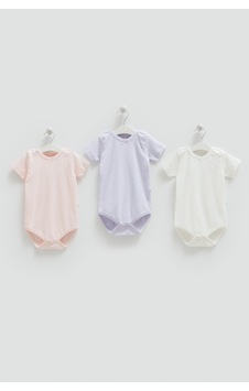 Kıpırık Baby Kız Bebek 3'lü Body Lila Pembe Ve Ekru-1299 Lila Kıpırık Baby Kız Bebek 3'lü Body Lila Pembe Ve Ekru-1299 Lila