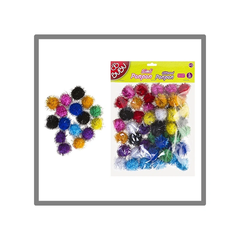 Bubu Simli Ponpon 3cm 50li - 3 Paket Bubu Simli Ponpon 3cm 50li - 3 Paket