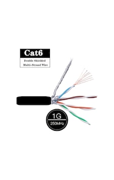 Star Sf/utp-4x2x26 ,8-damar/çok Telli Blendajlı Siyah Cat6 Ethernet Kablo Star Sf/utp-4x2x26 ,8-damar/çok Telli Blendajlı Siyah Cat6 Ethernet Kablo