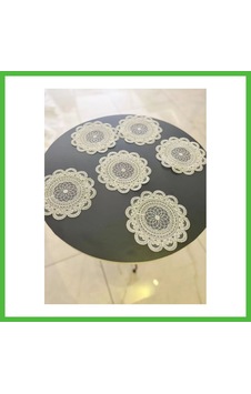 Vaveni 6 Lı Dantel Kahve Sunumluğu 15x15 Cm Asorti Desenli Çeyizlik Sunumluk Arz Çok Renkli Vaveni 6 Lı Dantel Kahve Sunumluğu 15x15 Cm Asorti Desenli Çeyizlik Sunumluk Arz Çok Renkli