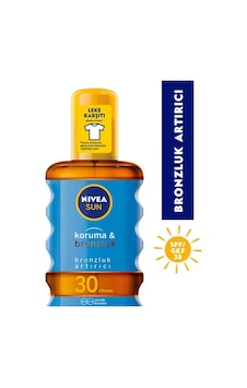 Nivea Spf 30 Bronzluk ve Koruyucu Güneş Yağı 200 ML Nivea Spf 30 Bronzluk ve Koruyucu Güneş Yağı 200 ML