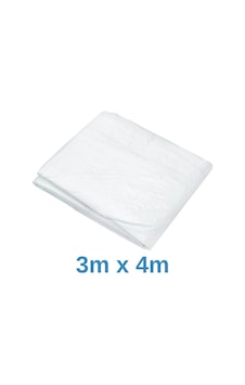 Evkar 3x4 Metre Su Geçirmez Pullu Çadır Branda Tente Yağmurluk Gölgelik 3x4m - Beyaz Evkar 3x4 Metre Su Geçirmez Pullu Çadır Branda Tente Yağmurluk Gölgelik 3x4m - Beyaz