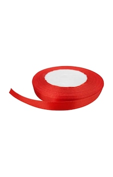 Saten Kurdele Ince 6 Mm - 240 Metre Kırmızı
