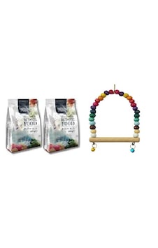 Natura Muhabbet Kuş Yemi 500 Gr X 2 Adet + Muhabbet Kuş Boncuklu Salıncak Natura Muhabbet Kuş Yemi 500 Gr X 2 Adet + Muhabbet Kuş Boncuklu Salıncak