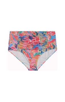 Büyük Beden Drape Detaylı Toparlayıcı Yüksek Bel Kadın Bikini Alt Çok Renkli Büyük Beden Drape Detaylı Toparlayıcı Yüksek Bel Kadın Bikini Alt Çok Renkli