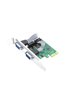 Veggieg Pcı Express To 2 Port 9 Pin Rs-232 Seri Com Db9 Genişletme Kartı Veggieg Pcı Express To 2 Port 9 Pin Rs-232 Seri Com Db9 Genişletme Kartı