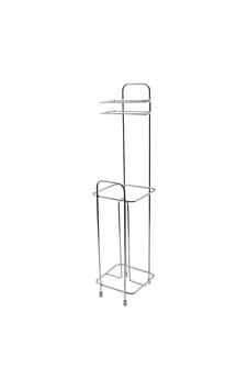 Lunaev Kare Metal - Krom Yedekli Wc Kağıtlık Banyo Düzenleyici 5 Katlı