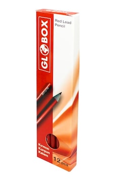 Globox Kırmızı Kurşun Kalem 12'Li Paket Globox Kırmızı Kurşun Kalem 12'Li Paket