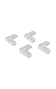 Sineklik Köşe Takozu 17X25Mm Beyaz - 4 Adet Sineklik Köşe Takozu 17X25Mm Beyaz - 4 Adet