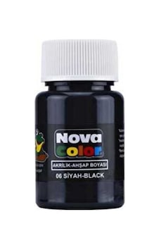Nova Color Akrilik Boya 30 Ml Siyah - 4 Adet Siyah Nova Color Akrilik Boya 30 Ml Siyah - 4 Adet Siyah