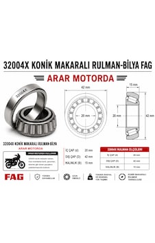 32004x Konik Makaralı Rulman-bilya Fag 20 42 15 1 Adet 32004x Konik Makaralı Rulman-bilya Fag 20 42 15 1 Adet