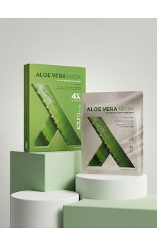 Xaura Beauty Aloe Vera Mask Nature Recovery Kağıt Yüz Maskesi 4'lü Paket