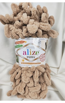 Puffy Bej El Örgü İpi 100gr. 9mt. 5'li Paket - Renk: 262 Puffy Bej El Örgü İpi 100gr. 9mt. 5'li Paket - Renk: 262