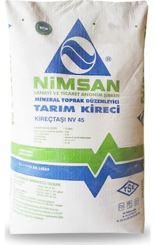 Nimsan Tarım Kireci 25kg Mineral Toz Kireç Ph 11-13 Toprak Düzenleyici 25 KG