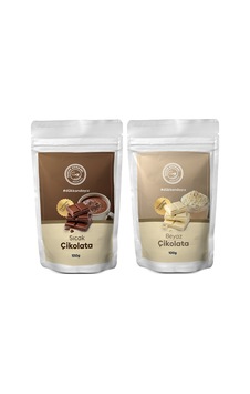1x100 Gr Sıcak Çikolata 1x100 Gr Beyaz Çikolata Hazır