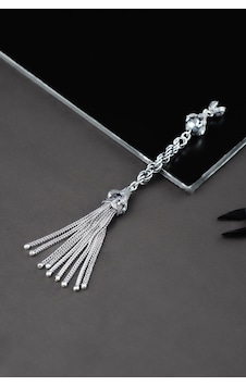 Encili Silver 925 Ayar Gümüş Halat Zincirli Pençe Detaylı Tesbih Püskülü Gümüş Encili Silver 925 Ayar Gümüş Halat Zincirli Pençe Detaylı Tesbih Püskülü Gümüş