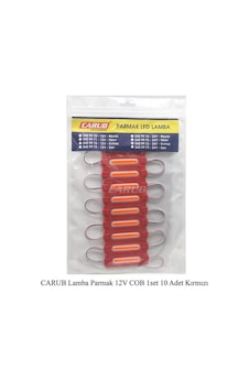 12 Volt Parmak Cob Led Lamba Kırmızı - 10 Adet 12 Volt Parmak Cob Led Lamba Kırmızı - 10 Adet