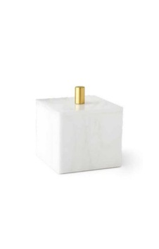 Baster Square Pamukluk, Tezgah Üstü, 10x11x10cm - Doğaltaş/altın
