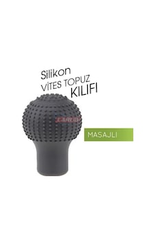 Vites Topuzu Kılıfı Silikon Yuvarlak Masajlı Gri Vites Topuzu Kılıfı Silikon Yuvarlak Masajlı Gri