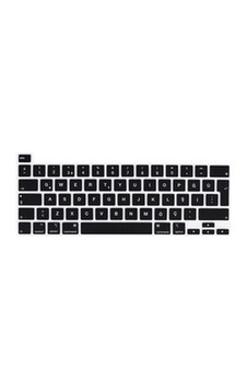 Lexroo Apple Macbook 13.3' Pro 2022 M2 Klavye Koruyucu Silikon Ped - Siyah