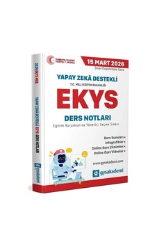 Gys Akademi 2026 Meb Ekys Ders Notları Gys Akademi