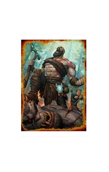 Bedeko God Of War Model Mdf Tablo 35 Cm X 50 Cm