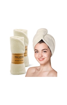Mikrofiber Saç Havlusu Süper Emici Hızlı Kuruyan Türban Saç Havlusu Şapkası Uzun Kıvırcık Kalın Saçlar İçin Duş Saç Kurutma Havlusu, Plaj Havuz Banyo Kullanım 2li Krem Sku: Zeusb0dyk7l62x 4 Renk