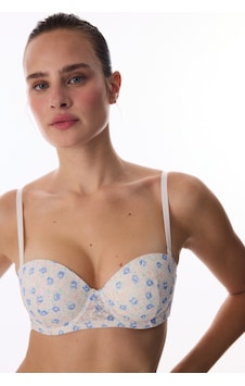 Penti Kırık Beyaz Pop Up Destekli Floral Lace Dantel Sütyen Penti Kırık Beyaz Pop Up Destekli Floral Lace Dantel Sütyen