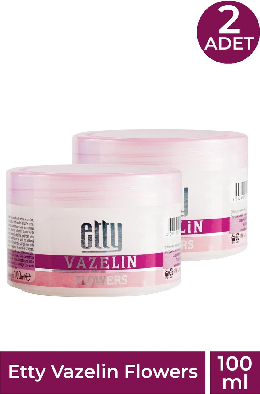 Etty Vazelin Flowers 100 Ml 2 Adet Etty Vazelin Flowers 100 Ml 2 Adet
