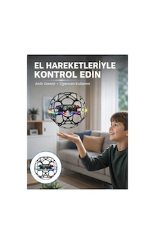 R34 360 Korumalı Futbol Top Drone Hd Kameralı Led Işıklı Yükseklik Sabitlemeli Uzaktan Kumandalı Akıllı Drone - 894940882 R34 360 Korumalı Futbol Top Drone Hd Kameralı Led Işıklı Yükseklik Sabitlemeli Uzaktan Kumandalı Akıllı Drone - 894940882