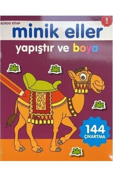 Minik Eller Yapıştır Ve Boya - Bordo Kitap Minik Eller Yapıştır Ve Boya - Bordo Kitap
