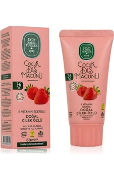 Eyüp Sabri Tuncer Doğal Çilek Özlü 2-6 Yaş Çocuk Diş Macunu 60 Ml Eyüp Sabri Tuncer Doğal Çilek Özlü 2-6 Yaş Çocuk Diş Macunu 60 Ml