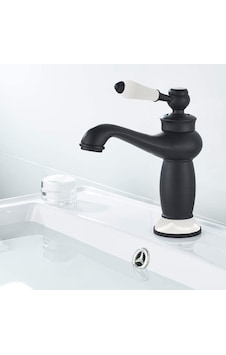 Fause Rustik Lavabo Bataryası Vintage Siyah Klb100-B
