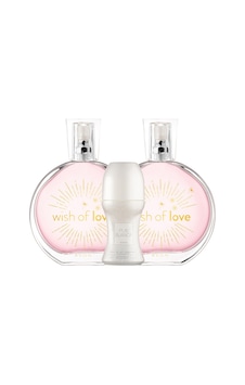 Avon Wish Of Love Kadın Parfüm EDT 2 x 50 ML + Roll-On Deodorant 50 ML Avon Wish Of Love Kadın Parfüm EDT 2 x 50 ML + Roll-On Deodorant 50 ML