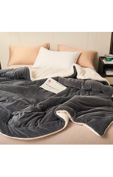Mulberry Sherpa Polar Çift Taraflı Çift Kişilik Battaniye 220 x 240 Mulberry Sherpa Polar Çift Taraflı Çift Kişilik Battaniye 220 x 240