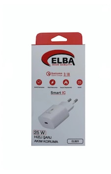 Elba Elb42 Lıghtıng Beyaz 25w Sarj Aletı Elba Elb42 Lıghtıng Beyaz 25w Sarj Aletı