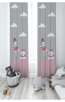 Mekta Home Bebek Ve Çocuk Odası Prenses Kız Ve Tavşan Desenli Seksekli 2 Kanat Fon Perde Mekta Home Bebek Ve Çocuk Odası Prenses Kız Ve Tavşan Desenli Seksekli 2 Kanat Fon Perde