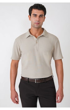 Efor Slim Fit Pamuklu Kıvrılmaz Polo Yaka Taş Tişört Ts 928