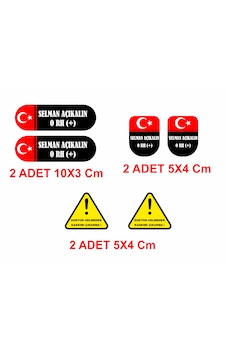 Sticker Dizayn Kişiye Özel Kan Grubu Sticker Seti - Araba Oto Motosiklet Karavan Cam Sticker -00320 Diğer Sticker Dizayn Kişiye Özel Kan Grubu Sticker Seti - Araba Oto Motosiklet Karavan Cam Sticker -00320 Diğer