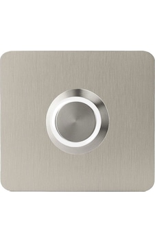 Lockway Z-401b Paslanmaz 304 Kare Zil Butonu 52x52mm Beyaz Led Lockway Z-401b Paslanmaz 304 Kare Zil Butonu 52x52mm Beyaz Led