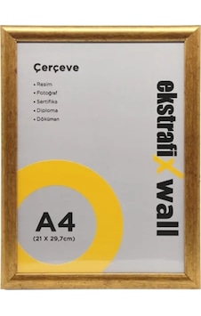 Ekstrafix Çerçeve A4 21x29,7cm Altın