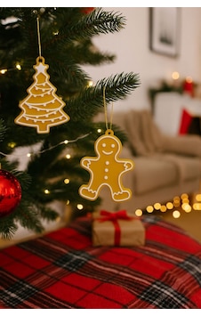 Yılbaşı Ağacı Süs Seti 5 Parça Gold-beyaz Dekoratif Süsler Noel Dekor Christmas